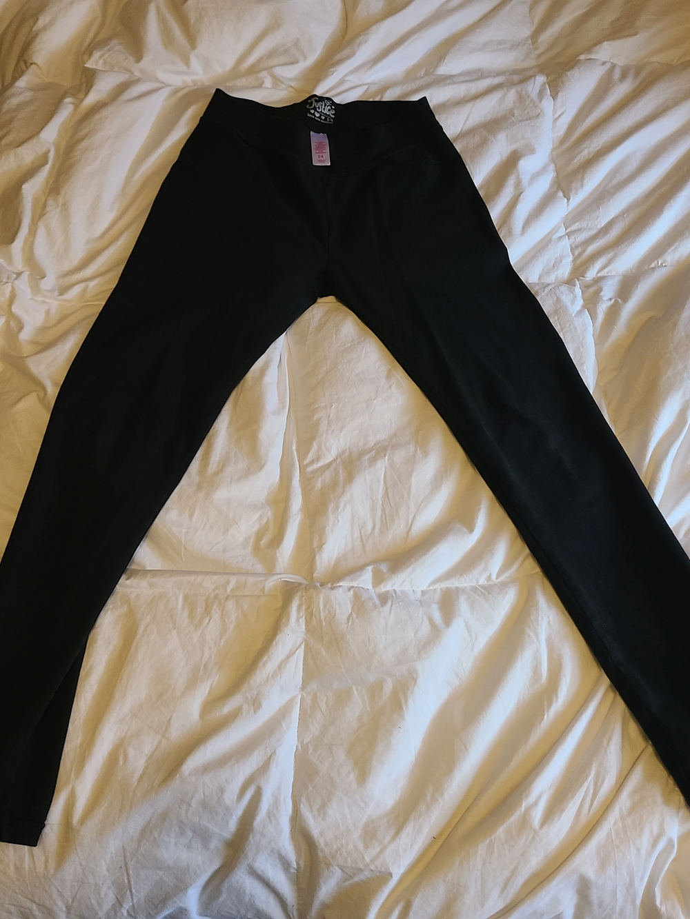 Justice Black Girls' Stretch Waist Leggings